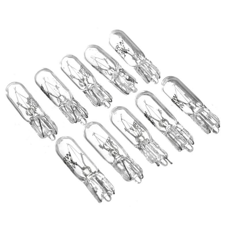 20Pcs Halogen Bulb 1.2W Car Instrument Lights Dashboard Bulb W2W T5 12V Auto interior warnning light Warm White Car Light Bulbs