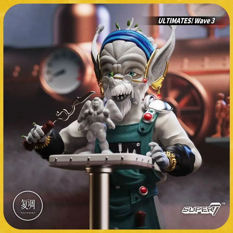 In Stock Super7 1/12 Soldier Power Ranger Fenster Blue Warrior Black Warrior Chad Throne Model 7Inch Action Figure Movable Doll