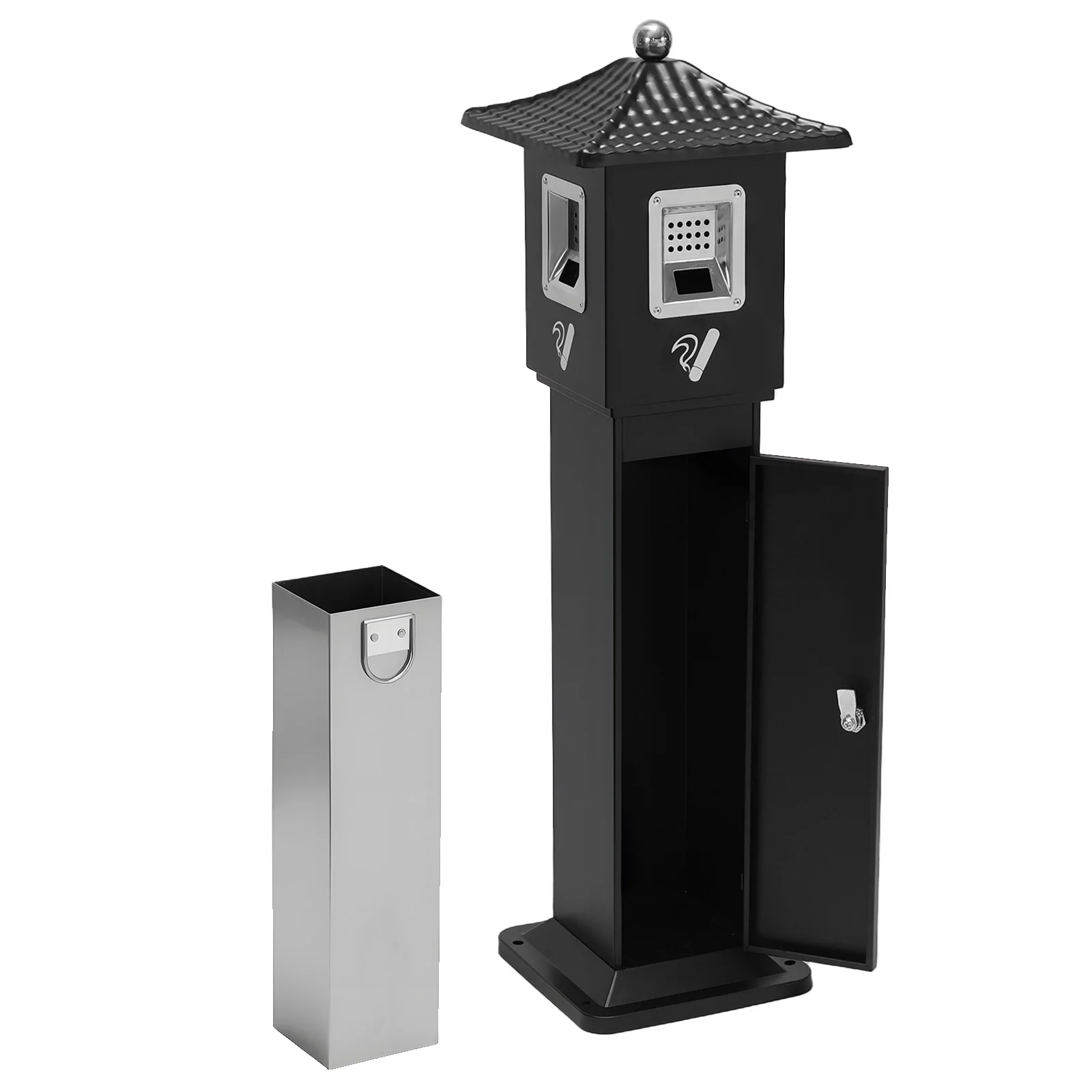 

Уличная водонепроницаемая урна для окурков, цельнометаллическая конструкция, для офисов, отелей, патио, дворов, ресторанов