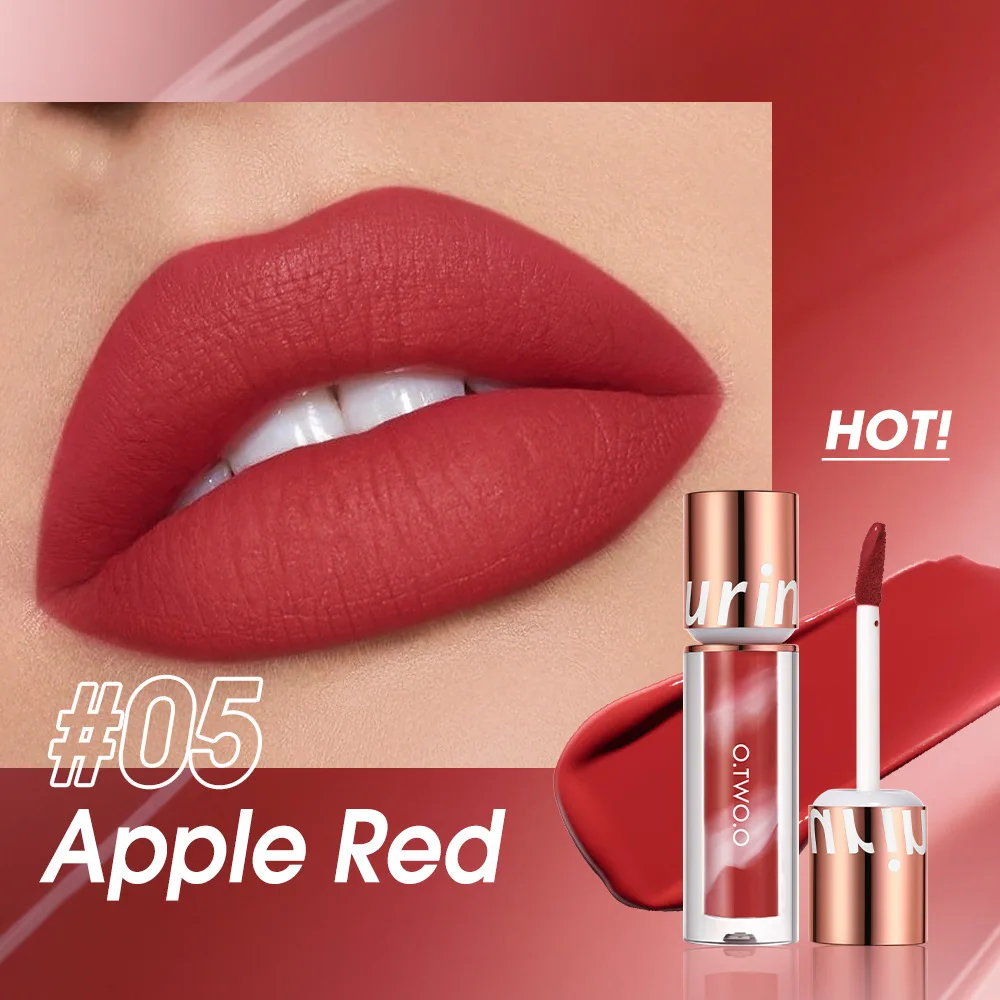 Помада Otwoo Velvet Matte, стойкая, водостойкая, с эффектом мягкого тумана, жидкая, с высокой пигментацией, косметическое средство для красоты SC057