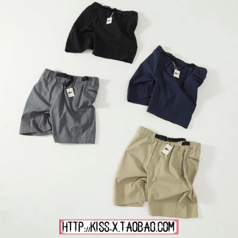 

Trendy 2026 Pilim Surf Supply Casual Loose Shorts Belt Pocket Straight Leg mid Waist Cotton Couple's Summer Shorts
