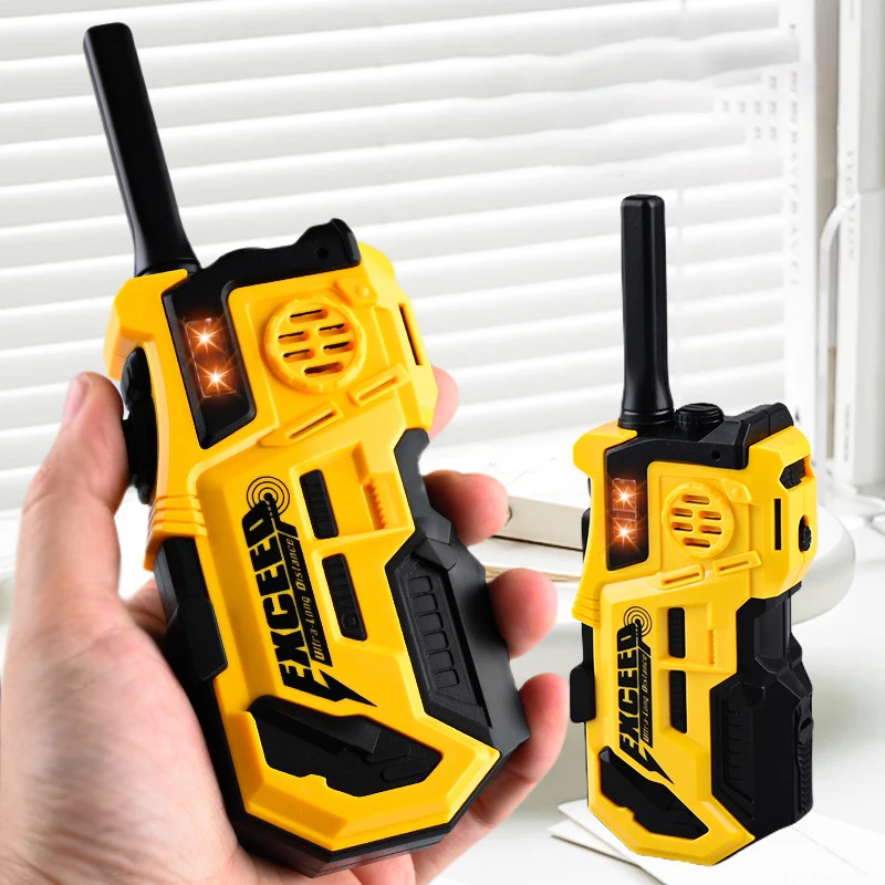 2Pcs Kids Mini Long Distance Wireless Walkie Talkie Toys Fun Outdoor Indoor Long Distance Talking Mini Kids Toys Birthday Gift