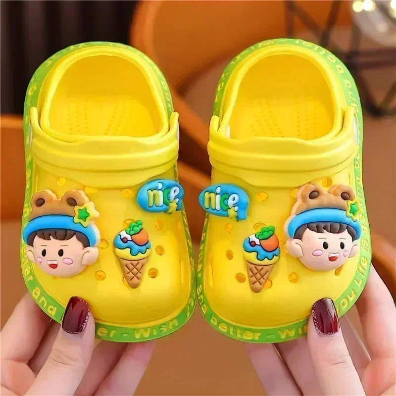 Summer Sandals and Slippers Girls New Cartoon Cute Princess Soft Bottom  Toddler Slippers Slippers