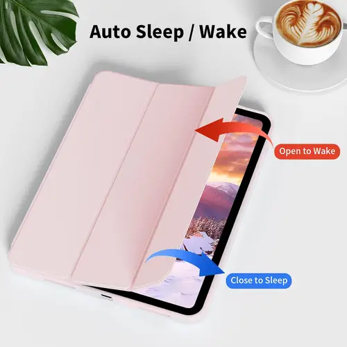 Imagen 2 del producto para iPad (A16) Funda de 11.a y 10a generación de 11/10,9 pulgadas con portalápices 2025/2022, funda protectora delgada con soporte triple, híbrida