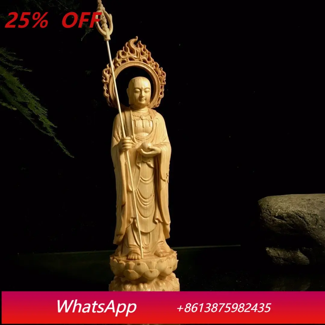 

CX wood carving Kizo King Station Bodhisattva character Buddha statue ornament Home character decoration
