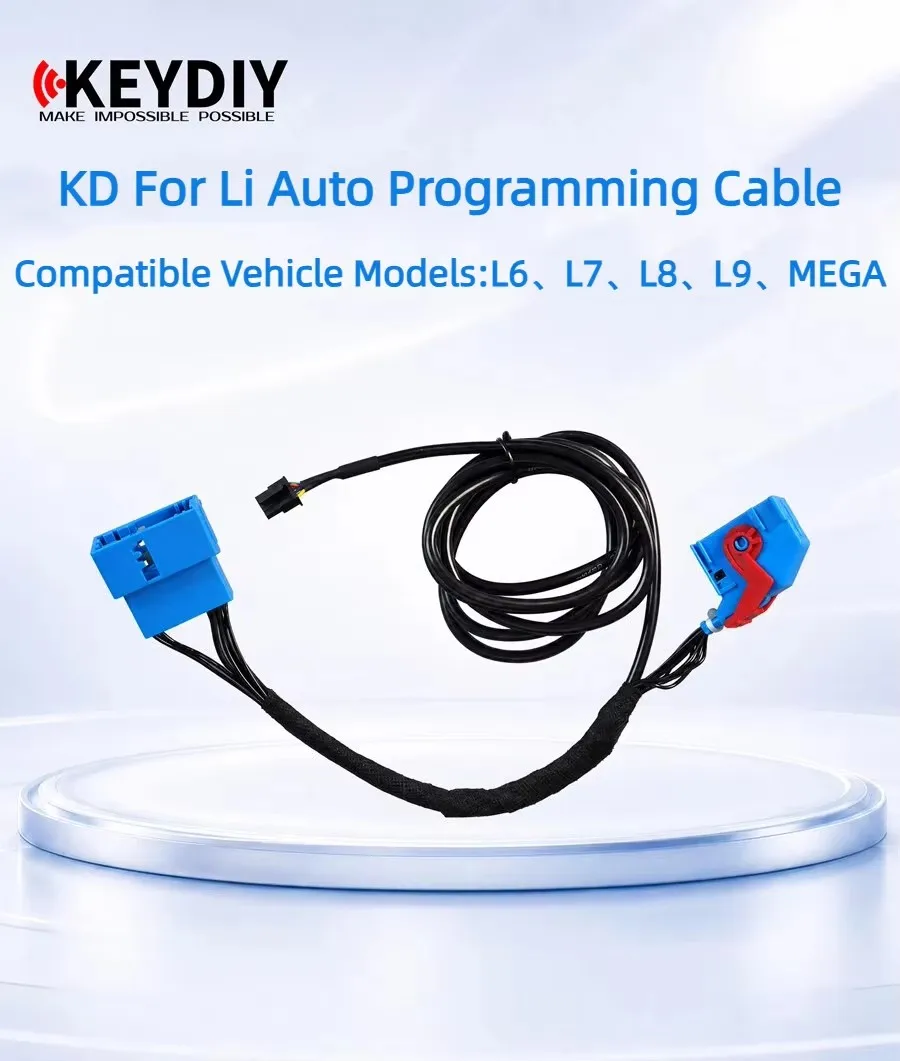 KEYDIY KD For Li Auto Programming Cable For L6 L7 L8 L9 Mega Work With KD X4 Programmer Tool Support Key Adding And All Key Lost