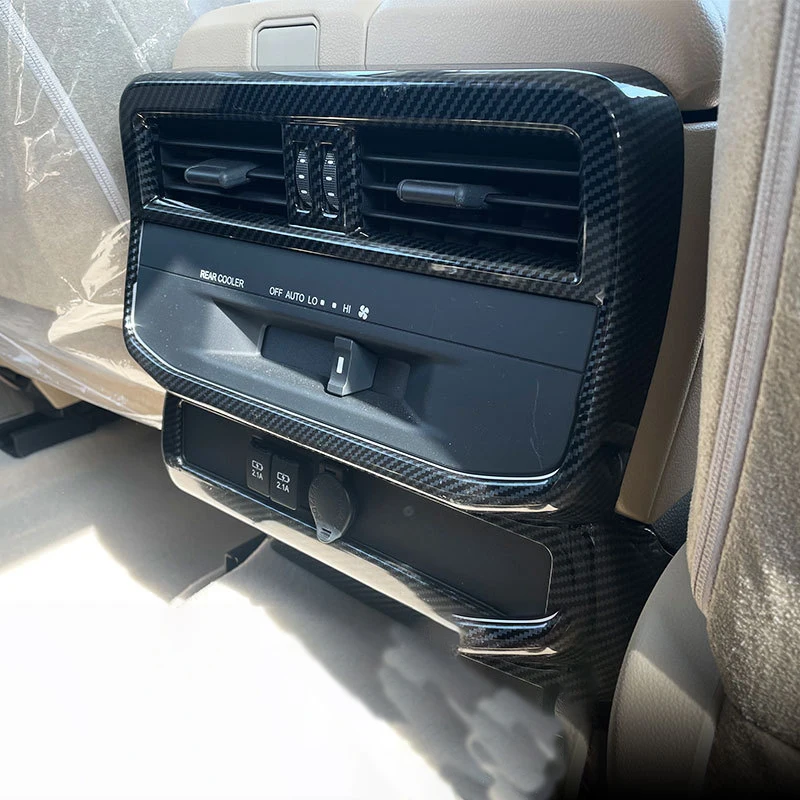 For Toyota LC300 Land Cruiser Rear Ventilation Grille Hand Rest Box Anti-kick Cover Interior Decoration Accessories