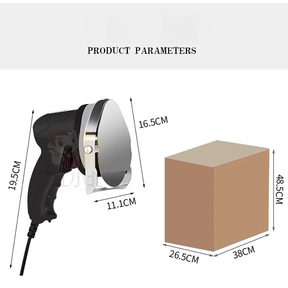 Elektryczny profesjonalny nóż do kebabu po turecku 80W 220V stal nierdzewna komercyjna regulowana grubość 0-8mm