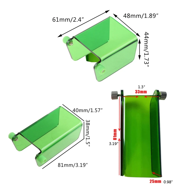 Lunettes de sécurité Laser pratiques, bouclier de lunettes de protection 33mm 40mm 60mm couvercle de protection de lunettes de sécurité 190-540nm