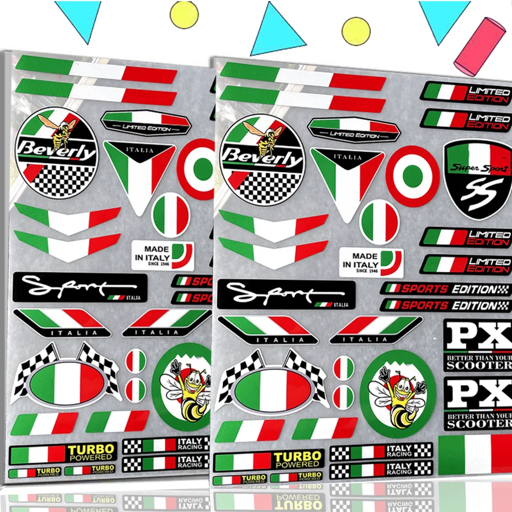 

For Piaggio Vespa Sticker Motorcycle Accessories Decal Beverly Sprint Spring Special PX LX GTS Hpe GTS300 300 250 200 150 125 50