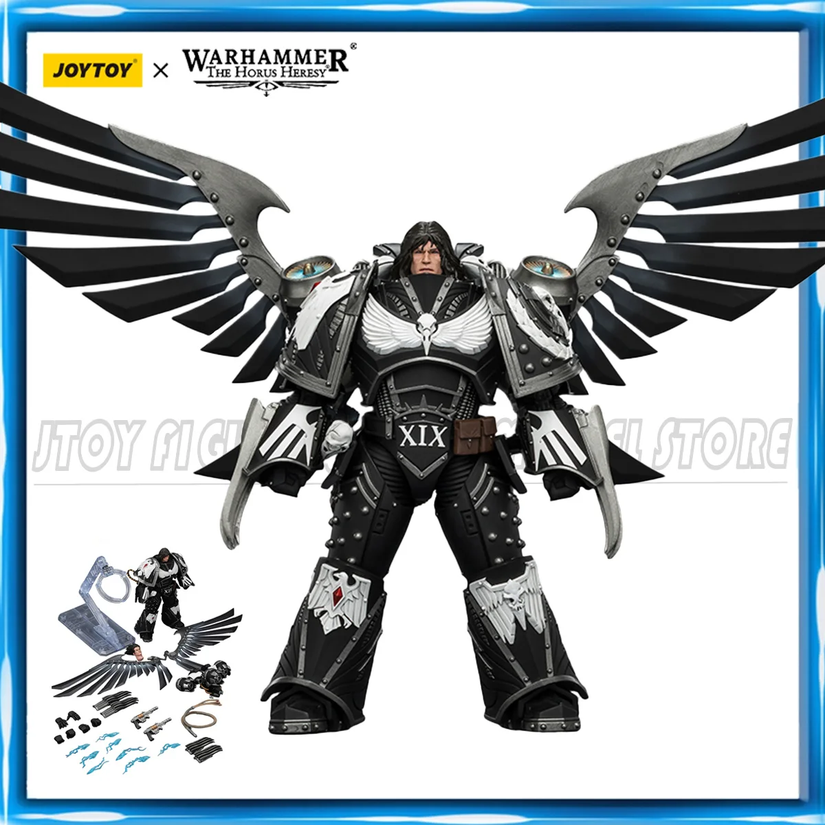 

[Pre Order]JOYTOY Warhammer 40K 1/18 Action Figures Raven Guard Corvus Corax, Primarch of the XIX Legion Model Toys