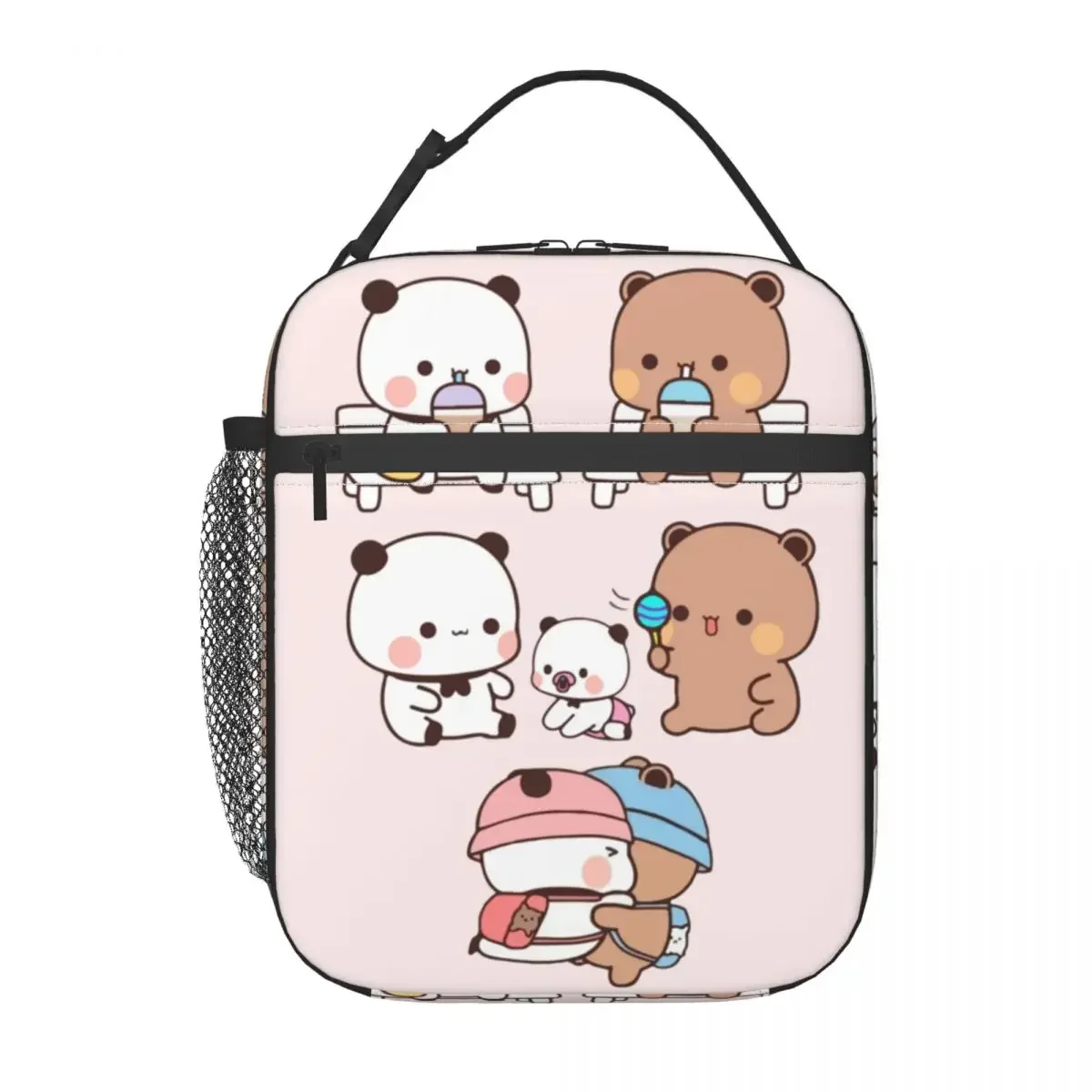 

Bubu Dudu Kawaii Thermal Insulated Lunch Bag for Work Cute Bear and Panda Cartoon Reusable Food Bag Container Thermal Food Box