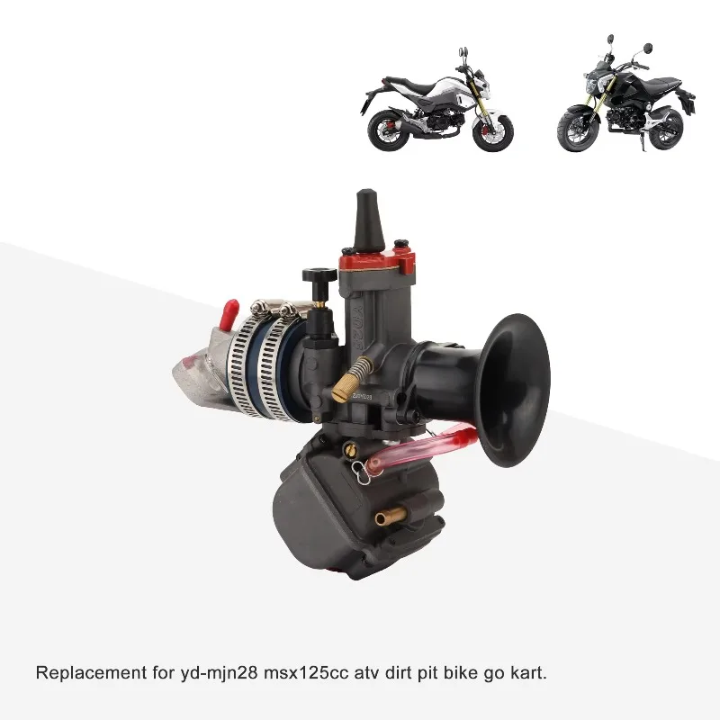 28/30mm オートバイデュアルスタックキャブレター交換用 YD-MJN28 YD-MJN30 MSX125cc ATV ダートピットバイクゴーカート用