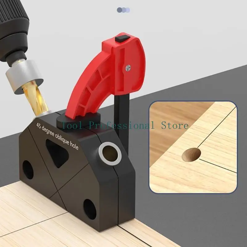 

57QF 45° Отверстие для деревообработки, локатор косых отверстий, направляющий пуансон для столярных изделий по дереву