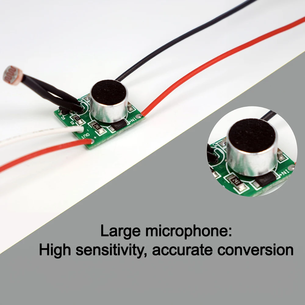 Low Voltage DC Sound Light Control Sensor DC 3V-30V LED Driver 5V 6V 12V 24V Photosensitive Voice Switch Module Circuit