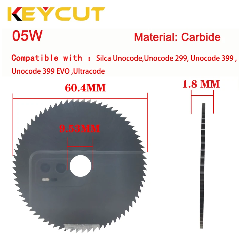 SILCA UNOCODE Cutter 05W Fits Silca Unocode 299 399 Key Duplicator Machine Aftermarket Locksmith Tools