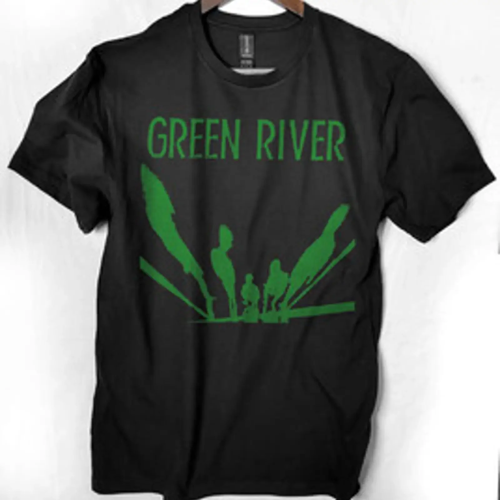 Green River T shirt short sleeve vintage Washed Top For Everyday Wear designer clothes Casual Comfortable Soft Breathable