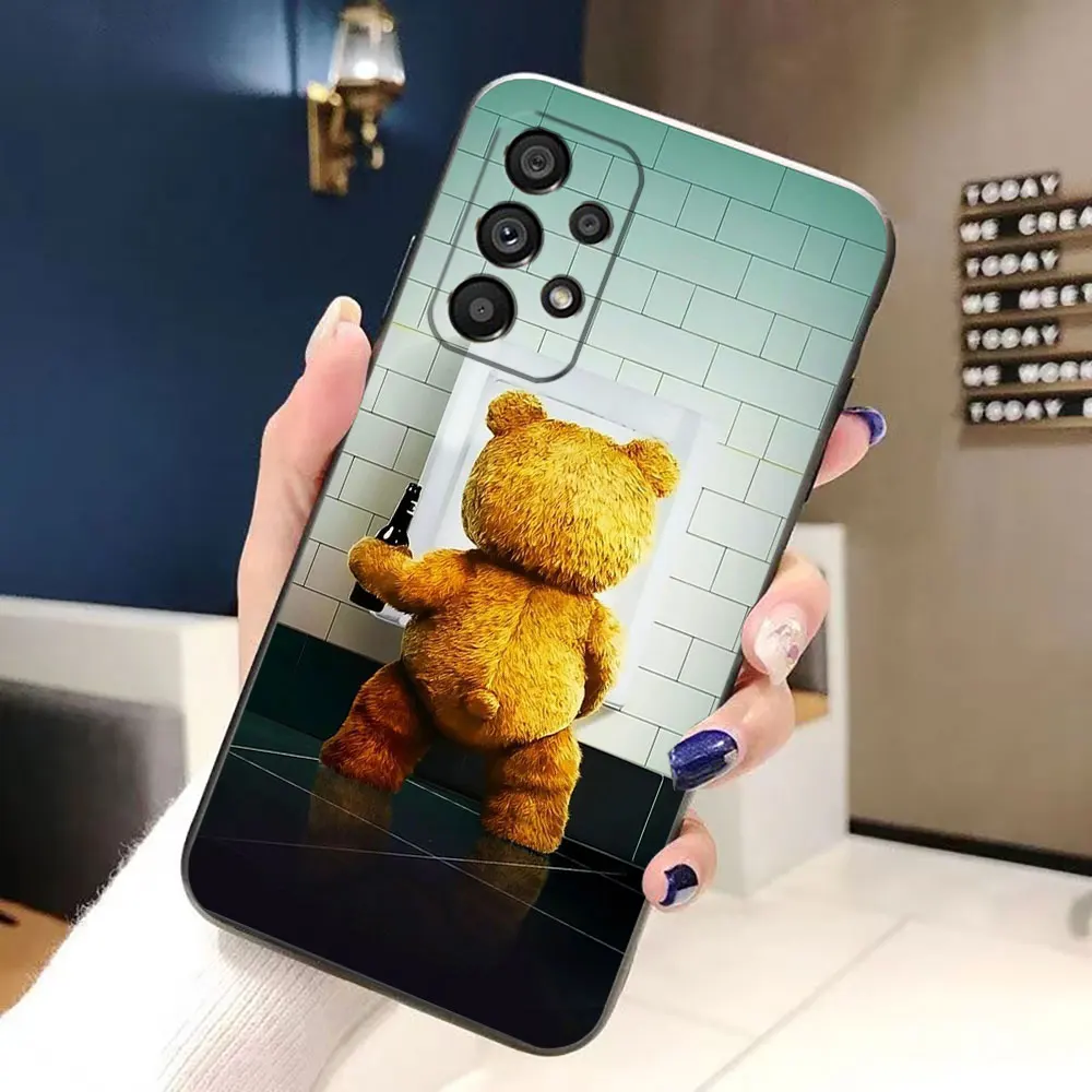 Etui na telefon Naughty Cute T-Teddy Bear do Samsung A14 A15 A16 A22 A23 A26 A32 A35 A36 A51 A52 A53 A54 A55 A56 A71 A72 A73 Case