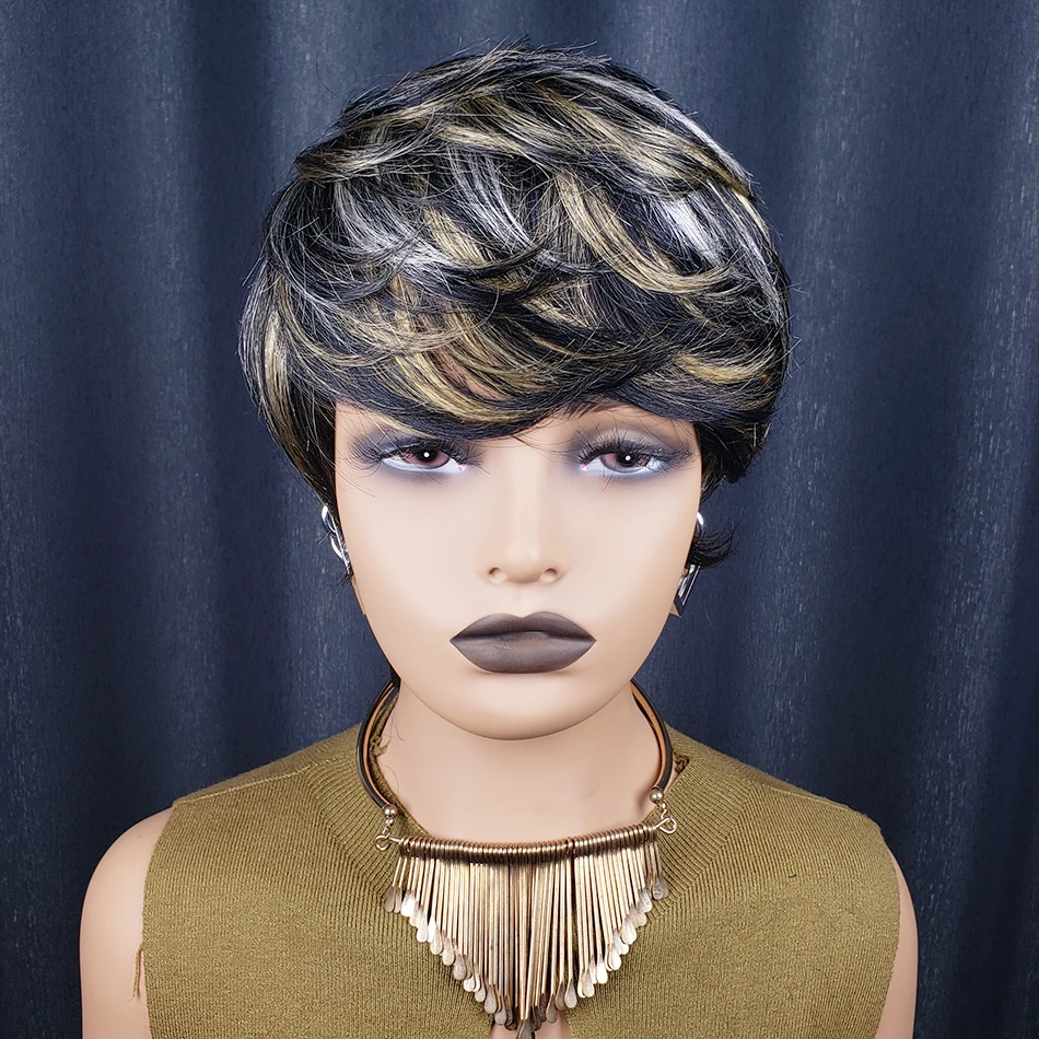 Pixie Cut Wigs Huma…