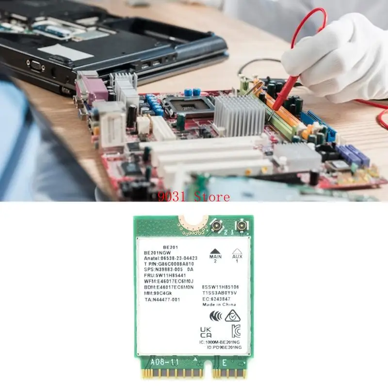 E201NGW WIFI 7 CNVIO3 Wireless Card Networking Adapter متوافق 5800 ميجابت في الثانية