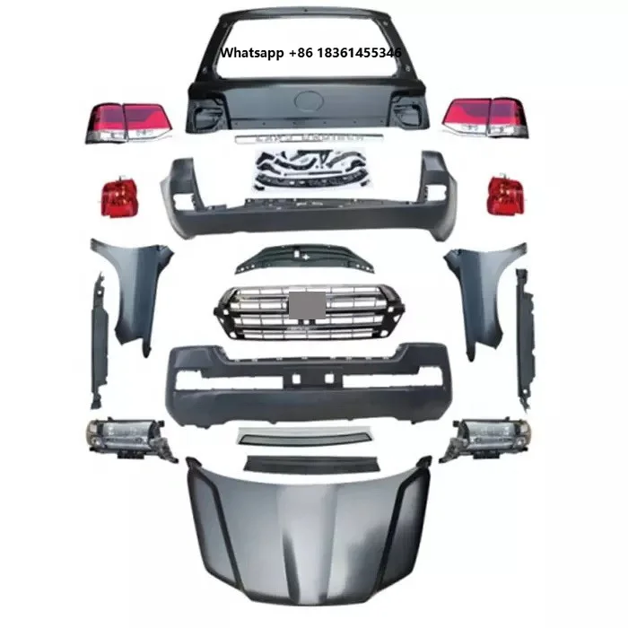 

For LC200 FJ200 Land Cruiser 2008-2015 Upgrade to 2016 Car Bumper Facelift Body Kits