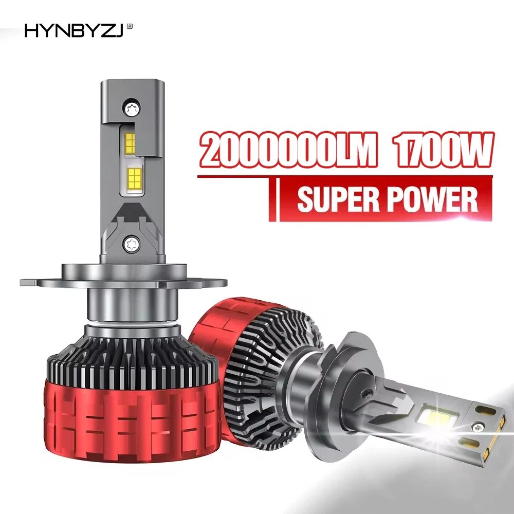 ACTVTCA H7 LED Canbus H11 H1 H4 1700W HB3 9005 HB4 9006 H8 9012 HIR2 9007 9008 LED Car Headlight Bulb Auto Motorcycle