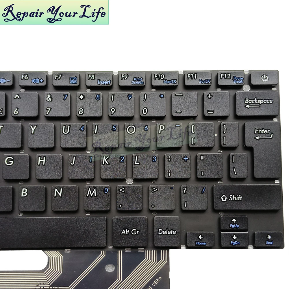 UI Notebook Keyboard For Multilaser PC131 PC250 Legacy PC132 PC133 PC134 PC135 PC138 English Keyboards Euro Keycaps New XK-HS002