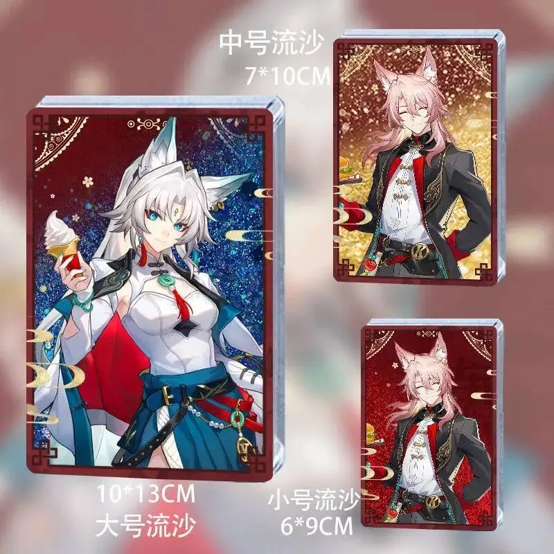 

Игра Honkai: Star Rail X KFC Косплей Jiao Qiu Feixiao акриловый струящийся песок маджонг сувенирный подарок