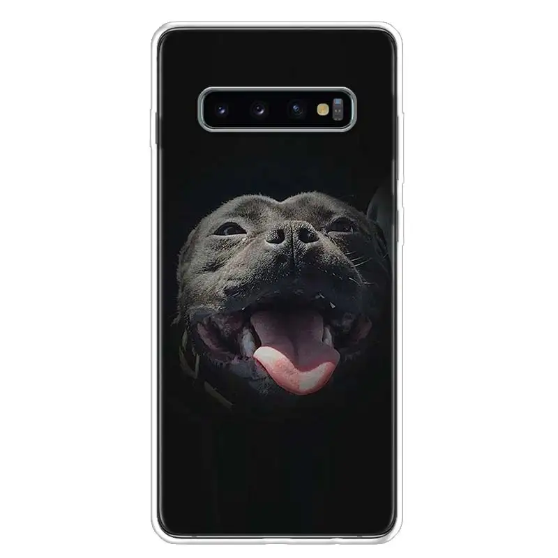 Pit Bull Lovely Pet Dog Pitbull Phone Case For Samsung Galaxy S24 S22 Ultra S21 Plus Capa S20 S23 FE S10 S9 S8 Plus Cover Shell image 2