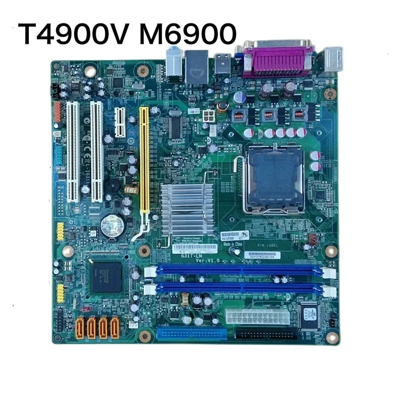 For Lenovo T4900V M6900 Desktop Motherboard LGA 775 DDR2 G31T-LM VER:V1.0 Mainboard 100% Tested OK Fully Work Free Shipping