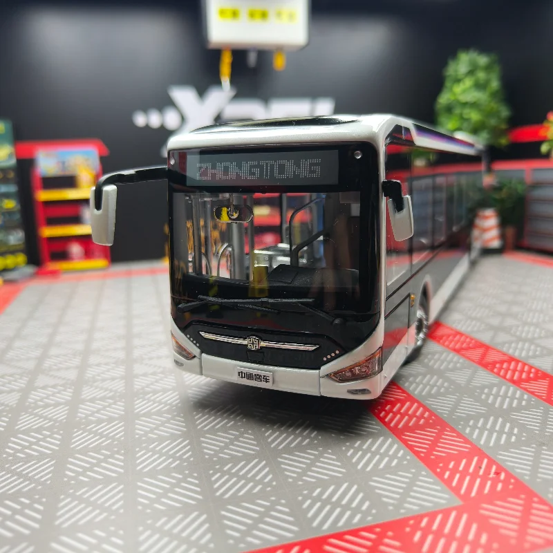 دييكاست 1:42 مقياس LCK6126EVGRA1 مدينة كهربائية نقية سبيكة حافلة نموذج تحصيل لعبة هدية تذكارية عرض حلية