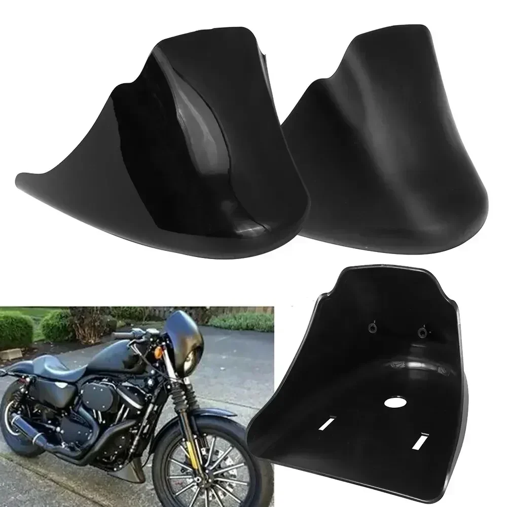 Motorcycle Matte/Gloss Black Front Bottom Spoiler Mudguard Air Dam Chin Fairing For Harley XL Sportster 883 1200