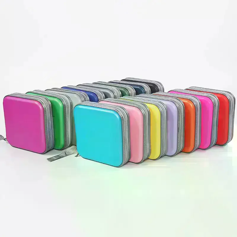 80/40Pcs Large Capacity Disc CD DVD VCD Wallet Storage Organizer Case Holder Album Box Cases With Zipper Bags CD Box Accessorie