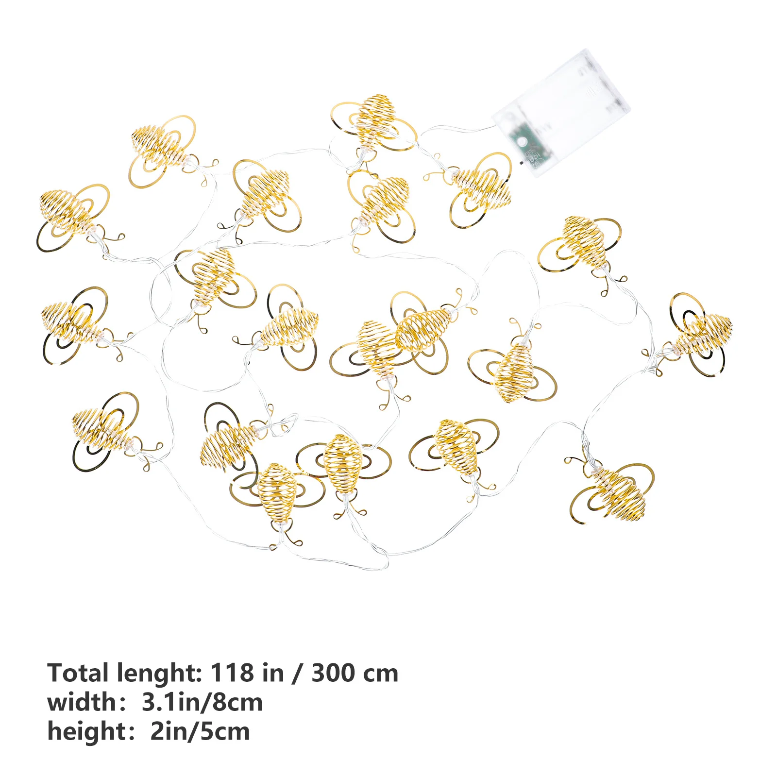 1 قطعة عيد الميلاد LED عسل النحل سلسلة أضواء في الهواء الطلق مصباح الحديقة سلسلة ضوء الزخرفية لمهرجان الحفلات ضوء الزخرفية