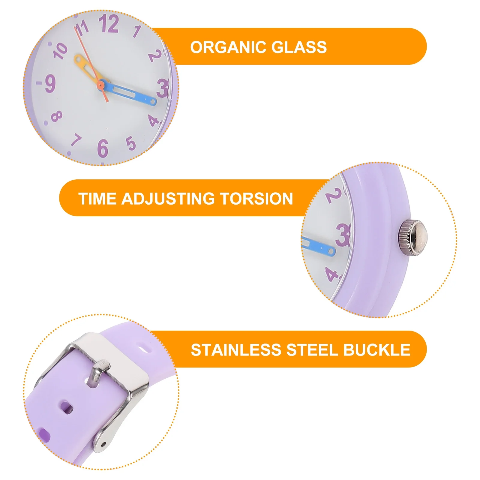 1 قطعة ساعة مقاومة للماء بسيطة مثيرة للاهتمام تتطابق مع أنماط مختلفة للملابس وساعة مريحة