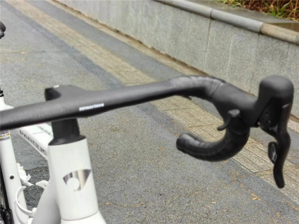 Rpantahi-統合ロードバイクハンドルバー,カーボンファイバー,完全な