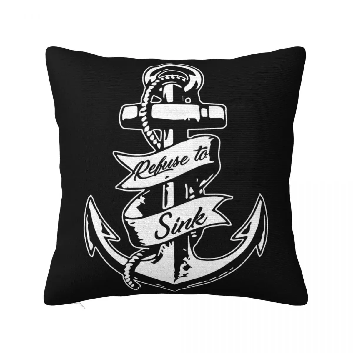 2020 Hot Sale Fashion Summer Style Refuse To Sink Anchor Sailor Motivation Pillow Case