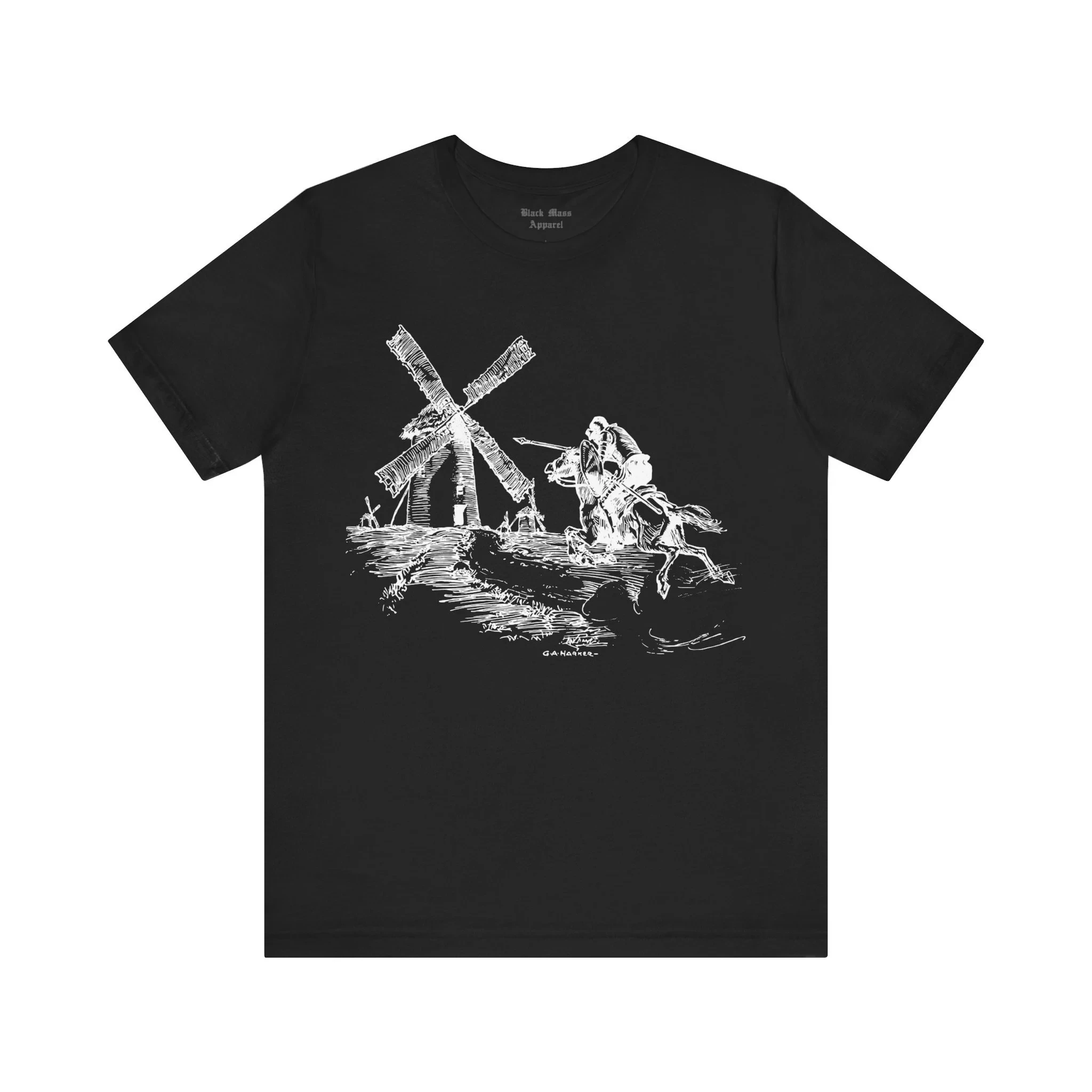 Tilt Windmill Don Quijote Camisa de literatura clásica Top de lectura Camisetas vintage para hombres y mujeres Cómodas