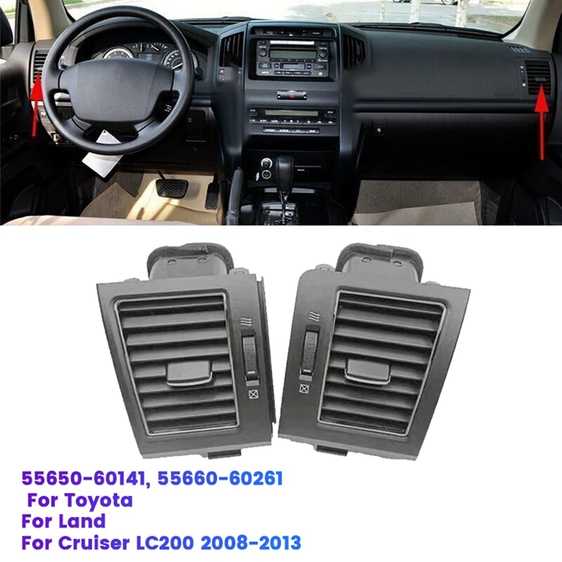 

Front Left +Right A/C Outlet Assy For Toyota Land Cruiser LC200 2008-2013 With Air Conditioning Adjustment Switch Vent