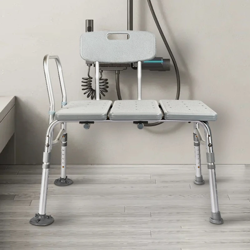 

Стул для душа для пожилых людей, противоскользящий табурет для ванны с регулируемой спинкой, безопасные подлокотники для пожилых беременных женщин