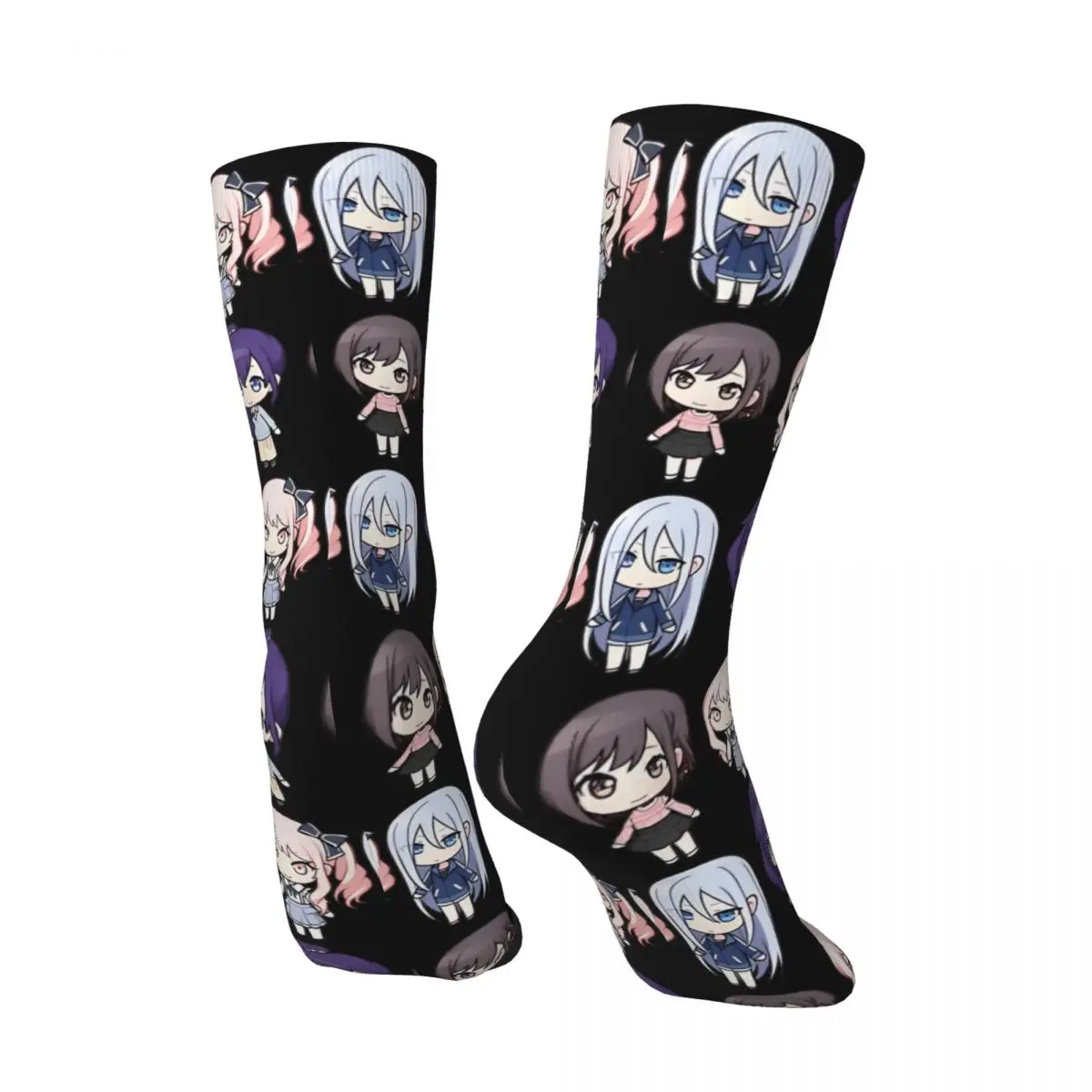 جوارب رياضية خارجية للرجال والنساء ، مشروع Sekai Emu Otori جوارب ، جوارب جرافيك غير رسمية مضادة للانزلاق ، الخريف