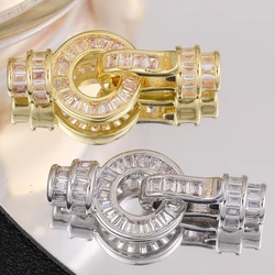 Juya Handmade Beads Pearls Jewelry Making Components 18K Gold Silver Plated Decoration Fastener Locks Closure Clasps Supplies
