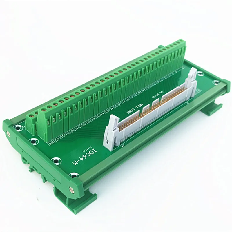 IDC-64 DIN Rail Mounted Interface Module 2x32 Pins 0.1\