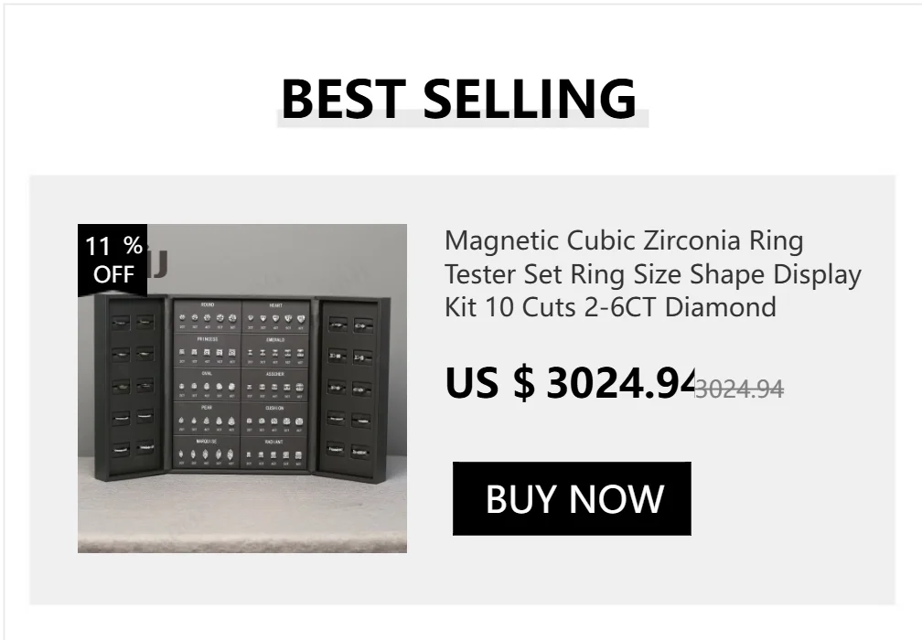 Jewelry Setting Gemstones Size Diamond Carat Ring Sizer Tester Guideline Tools Comparison Jewerly Dealer Tools Set Top Quality