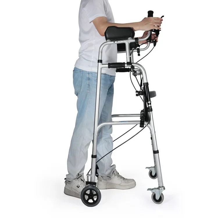 Support d'Avant-Bras en Aluminium observateur, Rollator, Aide à la Paralysie Cérébrale, Cadre Debout, Marcheur Pliant pour Enfant et Adulte