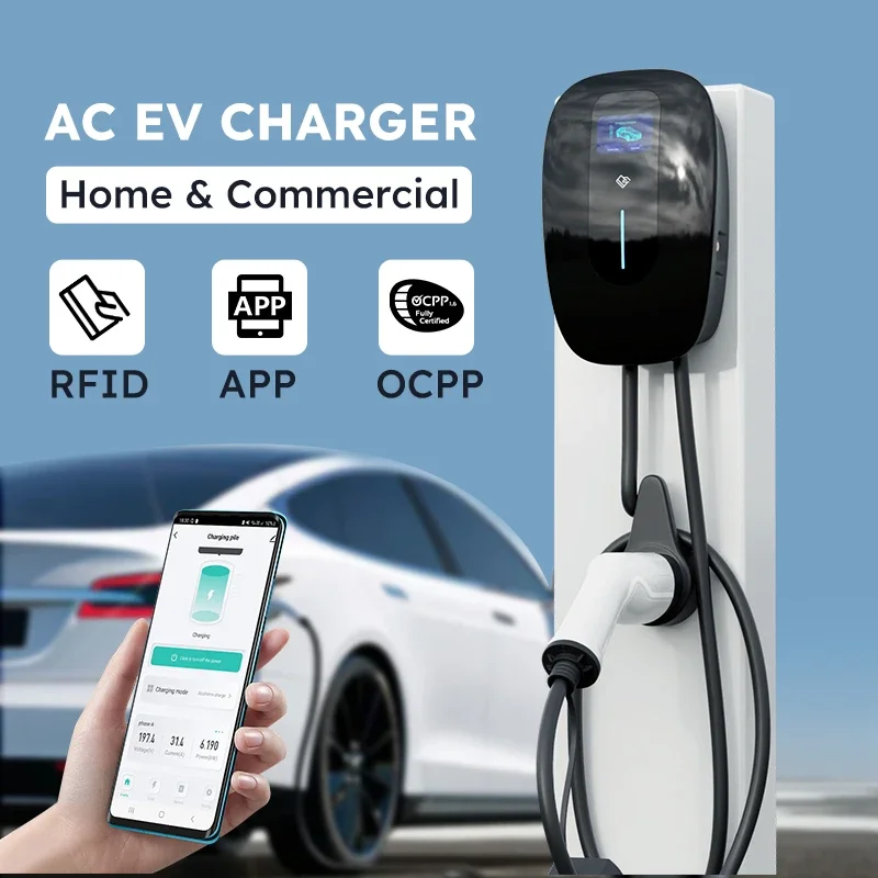 7kw 11kw wallbox 22kw Fast EV Charger for Electric Vehicle Charging Station European Standard for Commercial