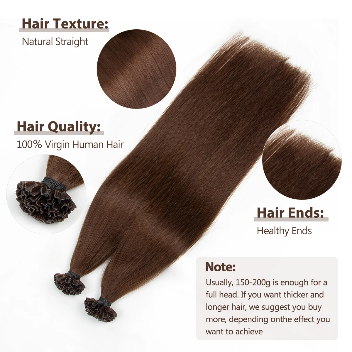 # 04 K-تلميح وصلات شعر شعر الإنسان V تلميح الكيراتين الانصهار وصلات شعر طبيعي مستقيم آلة تمديدات شعر ريمي #2