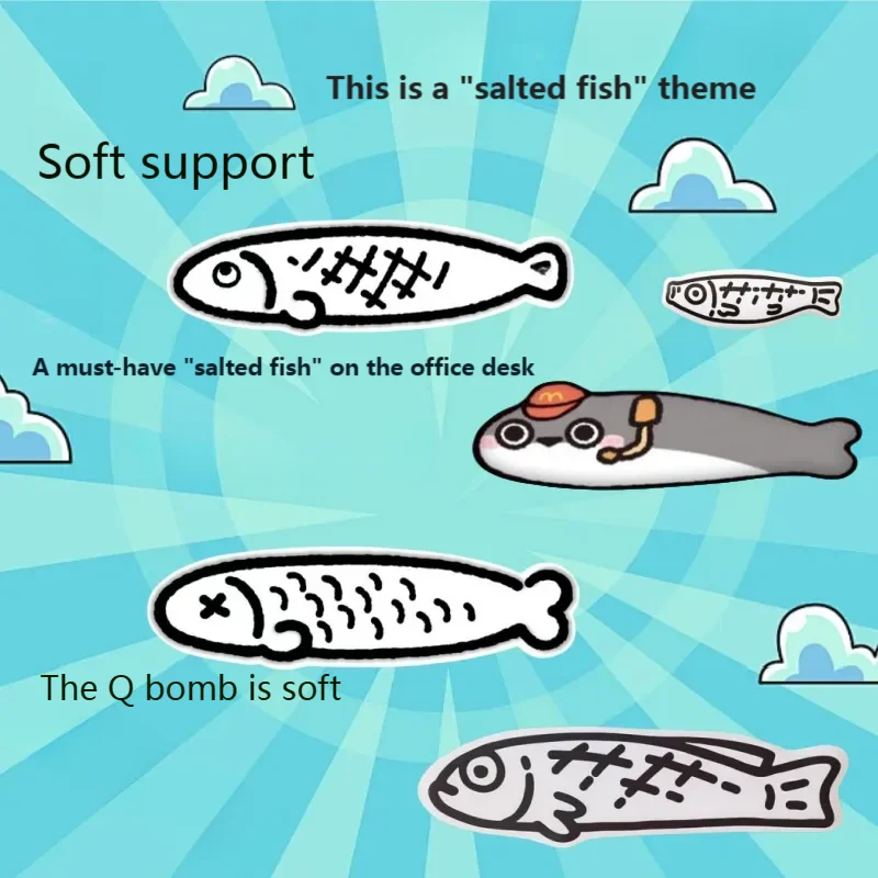 

Salted Fish Wrist rest mouse pads and Keyboard Holder Essential for Office Use rebound sponge silicone Mouse Mat keyboard pad