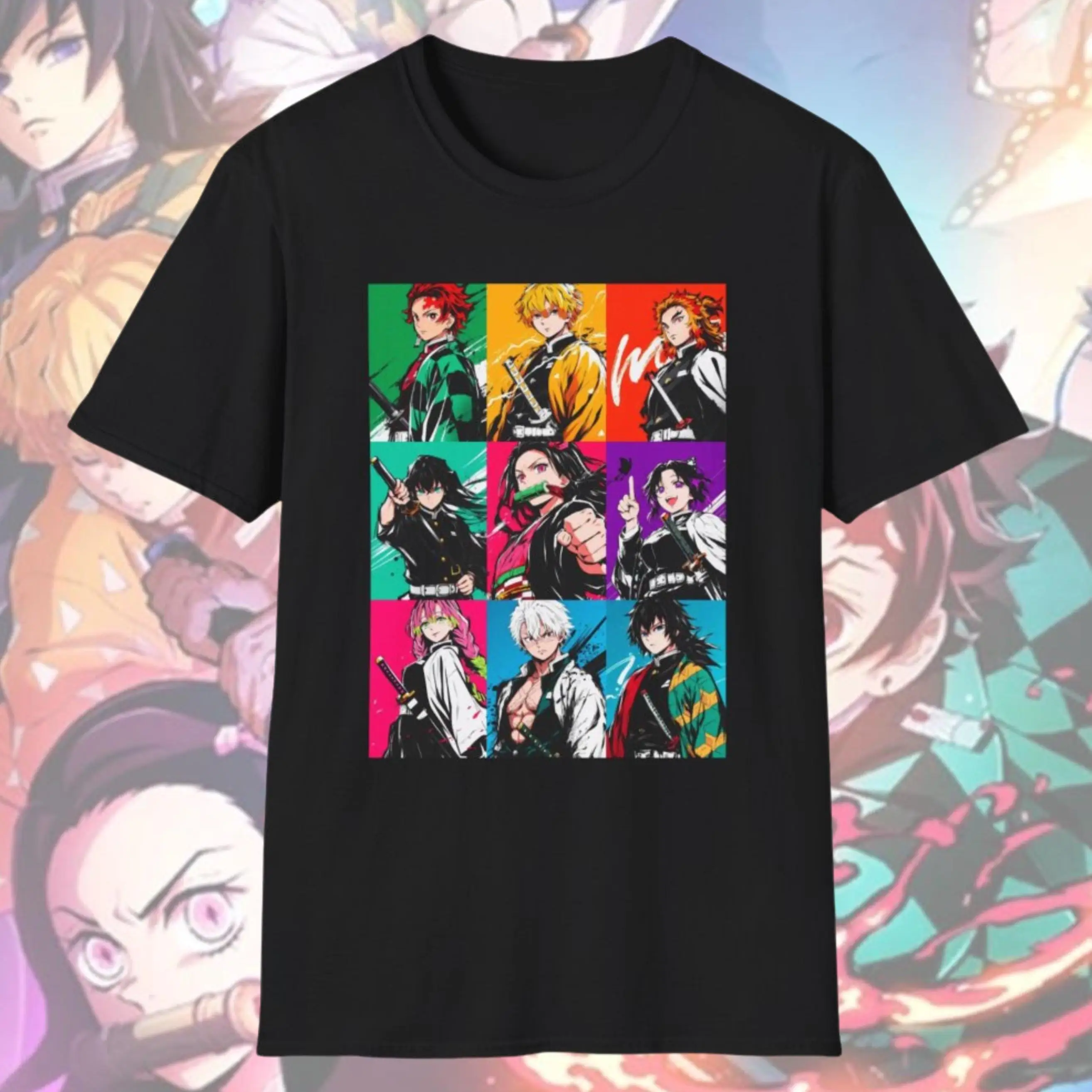 2026 Neujahr Devil Killer Herren T-Shirt Manga Shirt Tanjiro Cosplay Fans Merch Grafik T-Shirt Anime-Enthusiasten Bestes Geschenk