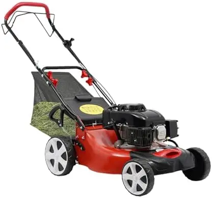 Gas Lawn Mower, Self-Propelled Gas Lawn Mower with High-Performance 4-Stroke Engine 140CC, Adjust the Mowing Height